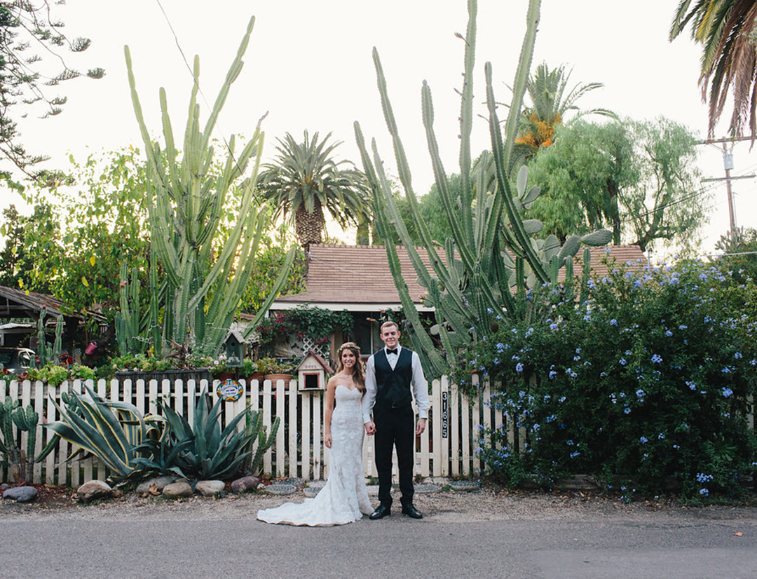 Recently married couple celebrates their union at Franciscan Gardens